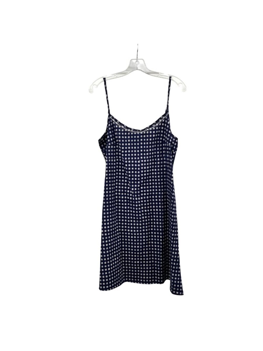 Marketplace India Womens Slip Dress Blue/White Print Size Small